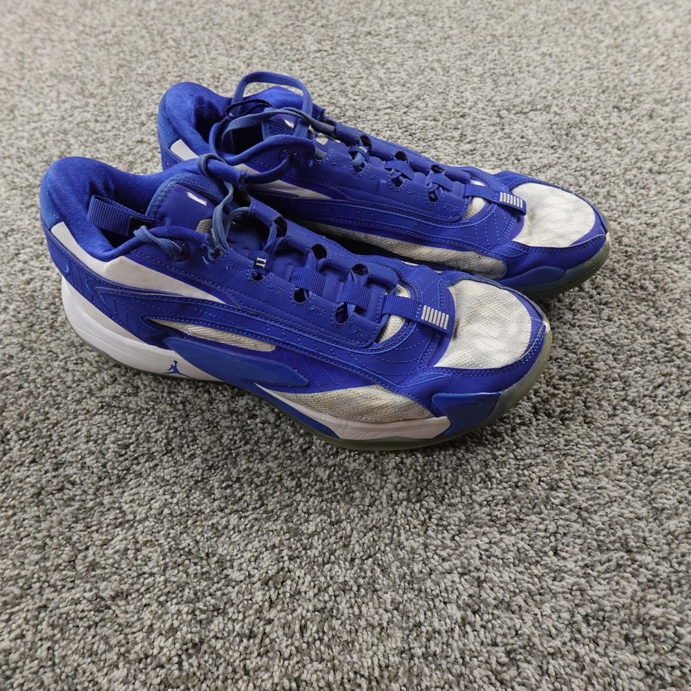 Jordan Luka Shoes Mens 12 Blue White Basketball Athletic FN7400-400 Sneakers Gym